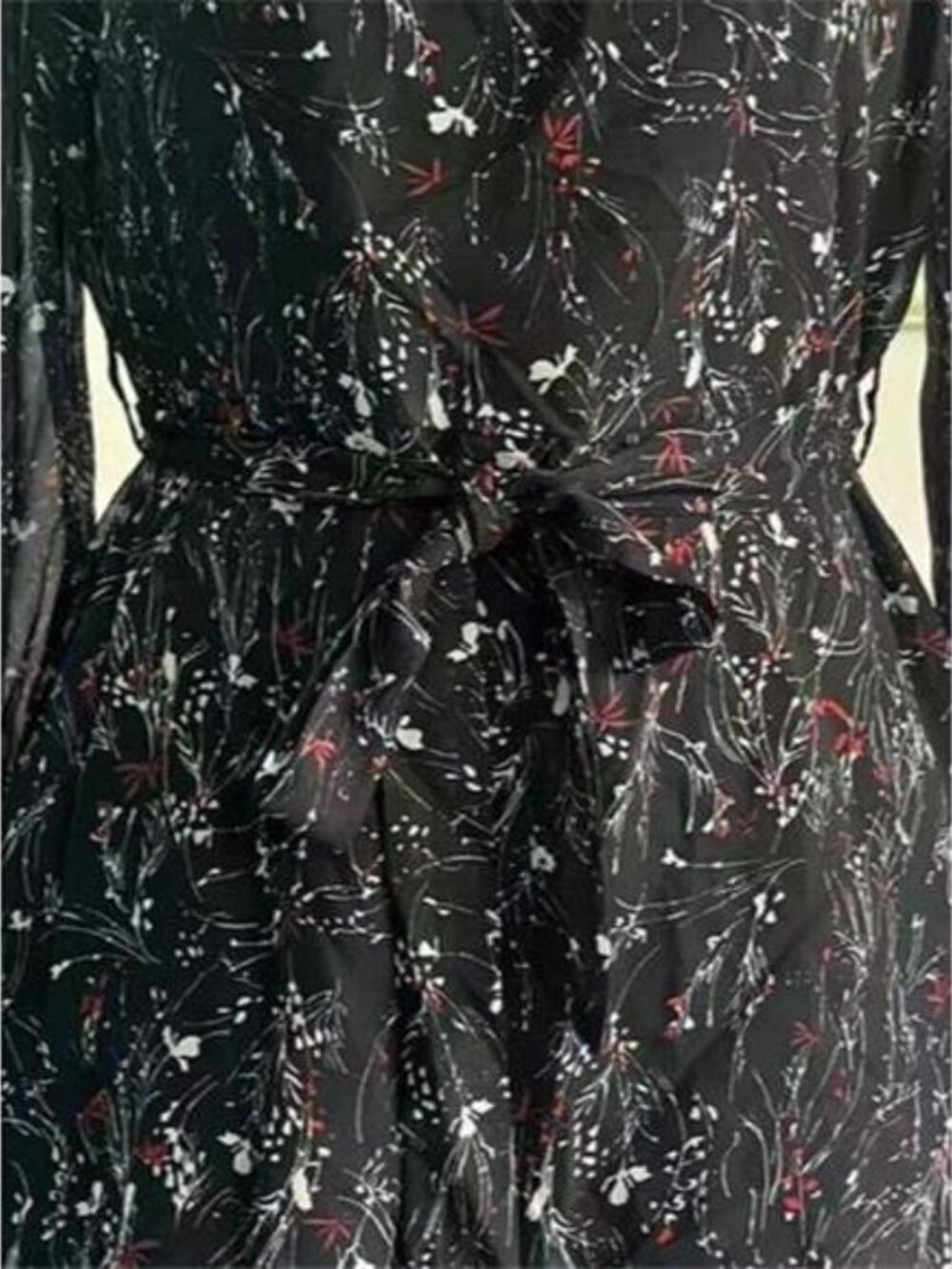 Floral Print Ruffle Mini Dress - Picture 6 of 6